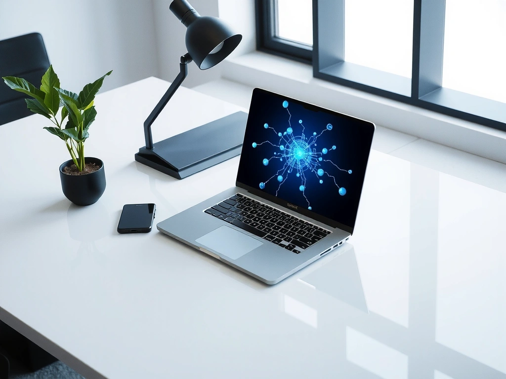 Modern workspace representing data integrity