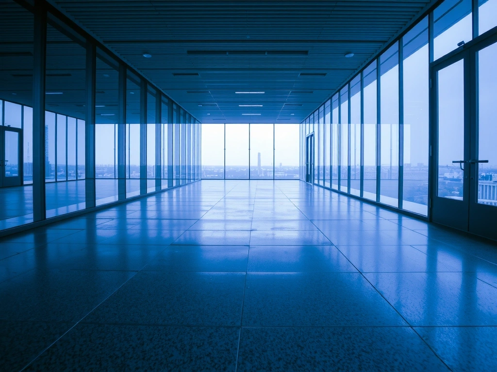 Empty architectural space representing a missing link